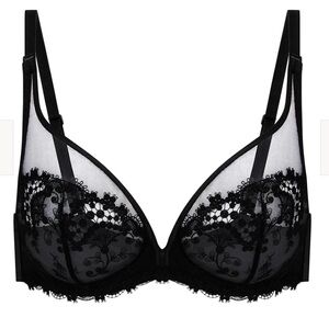 40D Simone Perele Black Lace Bra